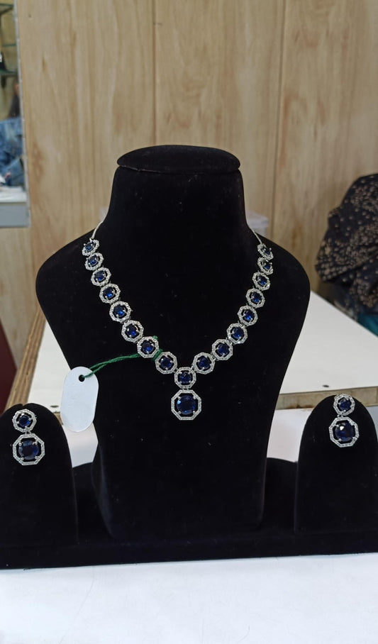 Statement Sapphire Necklace Set